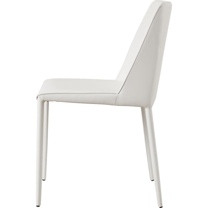 Nora Pu Dining Chair (Set of 2) by Moe's Home Collection. Made from upholstery: 100% polyurethane, iron frame, plywood, foam in a transitional style.