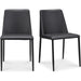 Nora Pu Dining Chair (Set of 2) by Moe's Home Collection. Made from upholstery: 100% polyurethane, iron frame, plywood, foam in a transitional style.