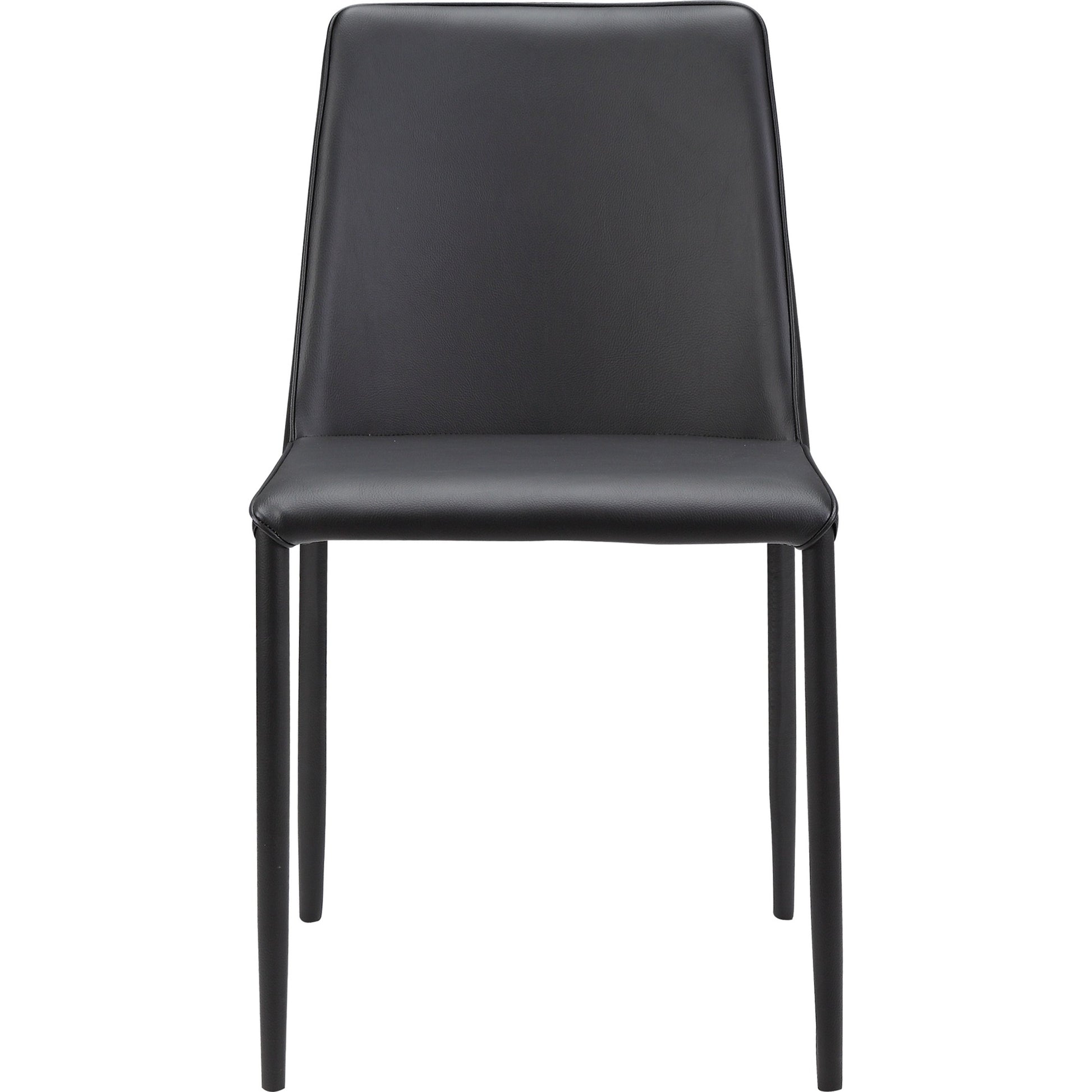 Nora Pu Dining Chair (Set of 2) by Moe's Home Collection. Made from upholstery: 100% polyurethane, iron frame, plywood, foam in a transitional style.