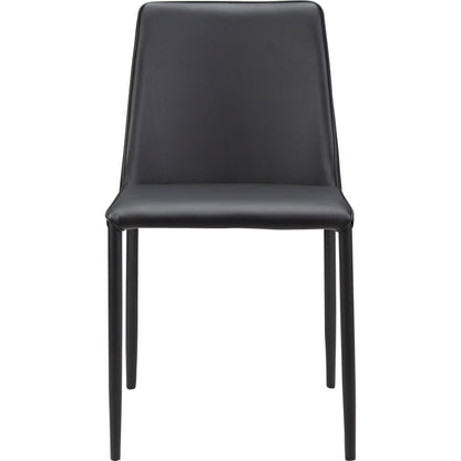 Nora Pu Dining Chair (Set of 2) by Moe's Home Collection. Made from upholstery: 100% polyurethane, iron frame, plywood, foam in a transitional style.
