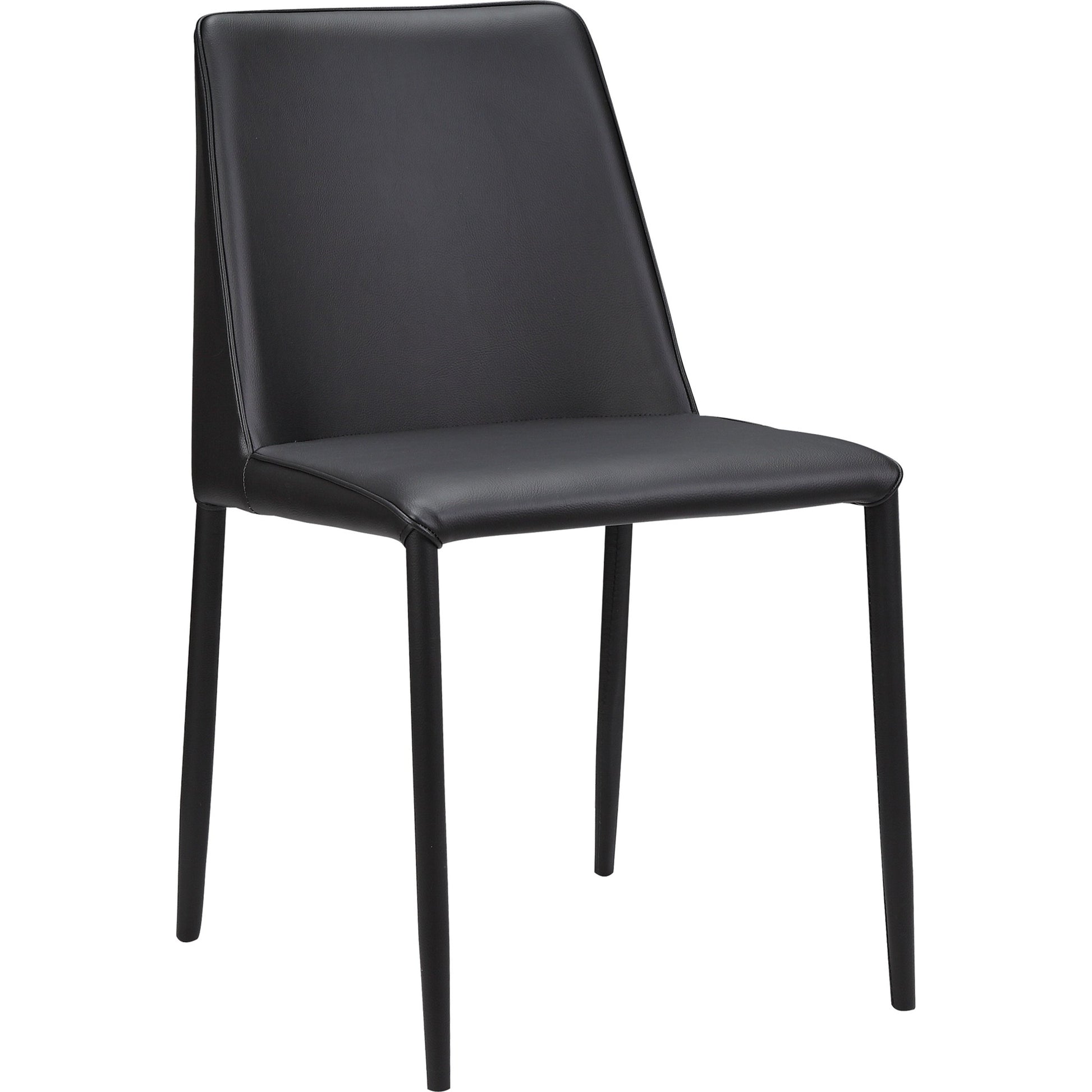 Nora Pu Dining Chair (Set of 2) by Moe's Home Collection. Made from upholstery: 100% polyurethane, iron frame, plywood, foam in a transitional style.