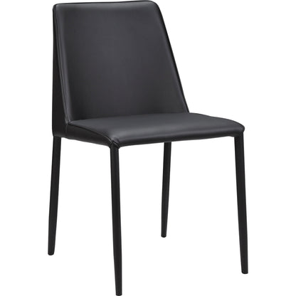 Nora Pu Dining Chair (Set of 2) by Moe's Home Collection. Made from upholstery: 100% polyurethane, iron frame, plywood, foam in a transitional style.