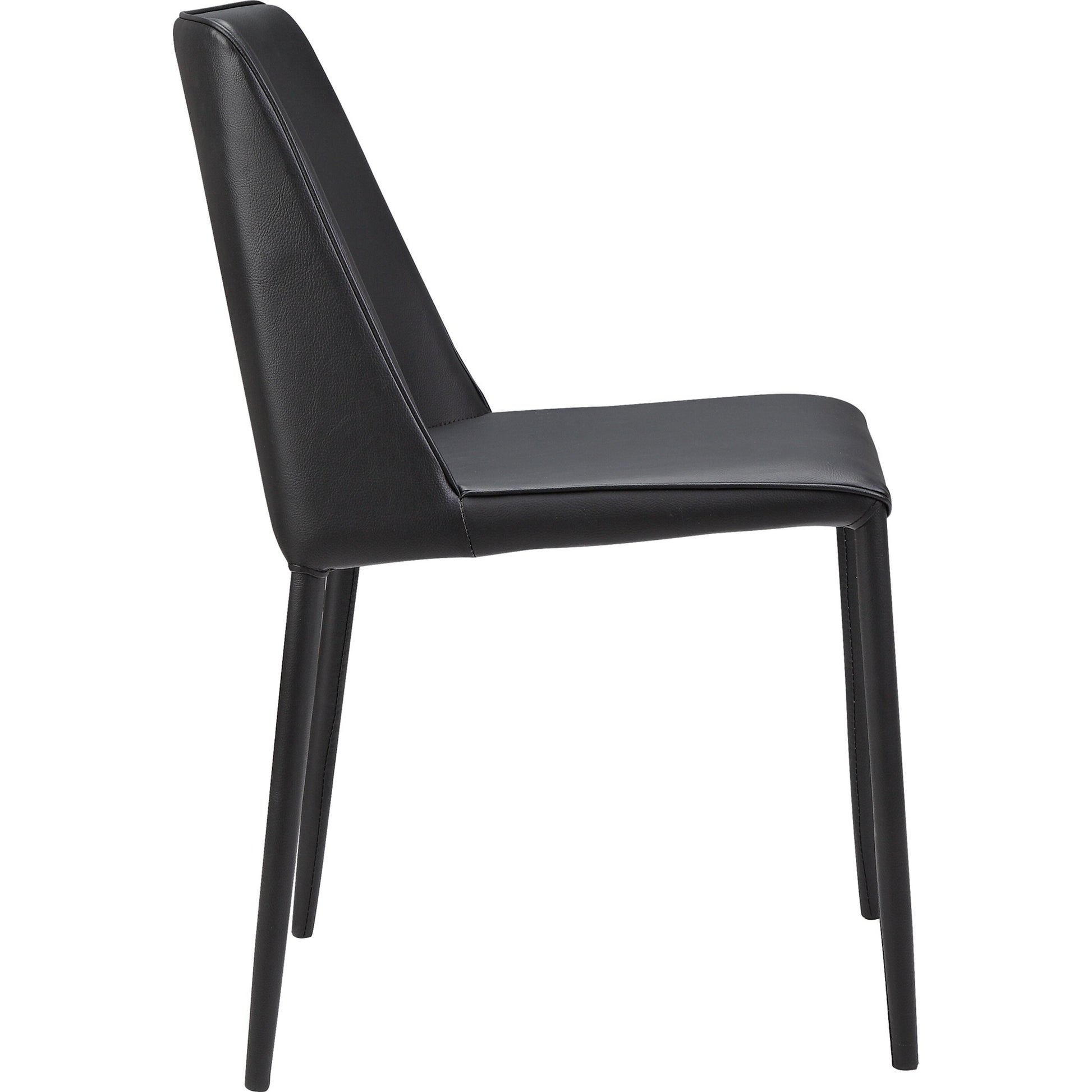 Nora Pu Dining Chair (Set of 2) by Moe's Home Collection. Made from upholstery: 100% polyurethane, iron frame, plywood, foam in a transitional style.