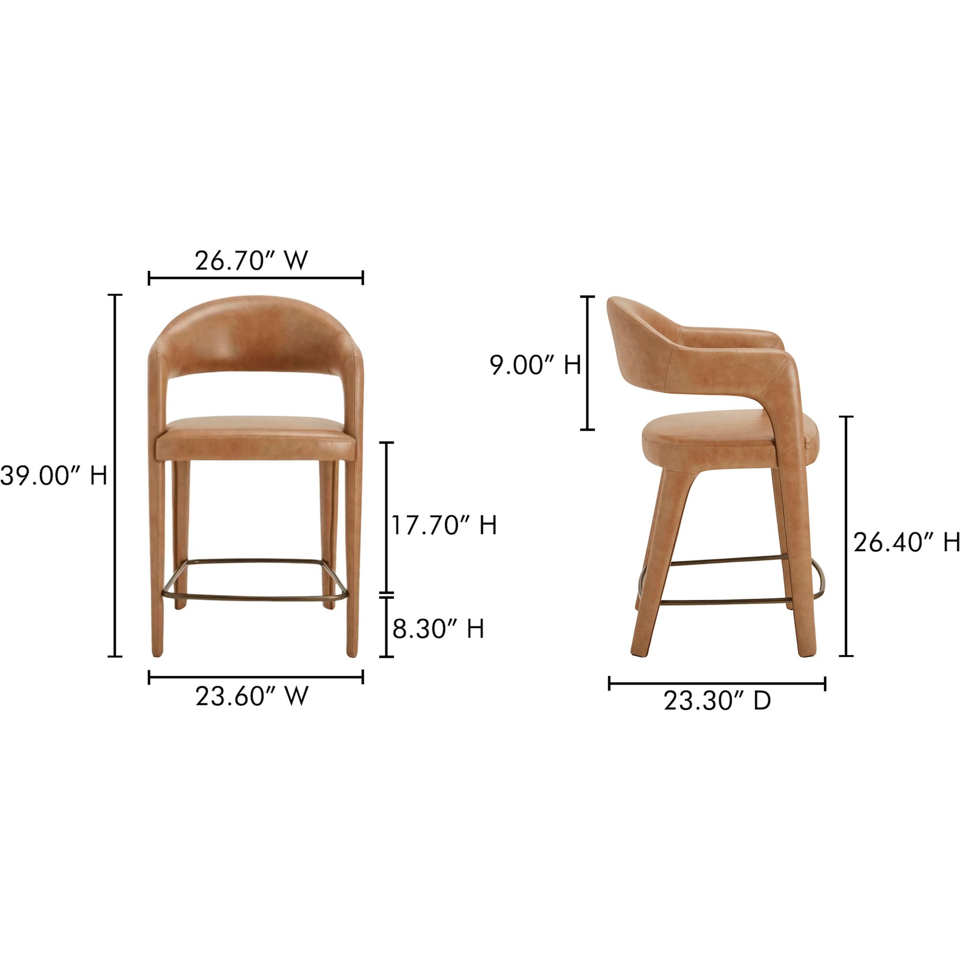 Martens Counter Stool by Moe's Home Collection. Made from unique in a transitional style.