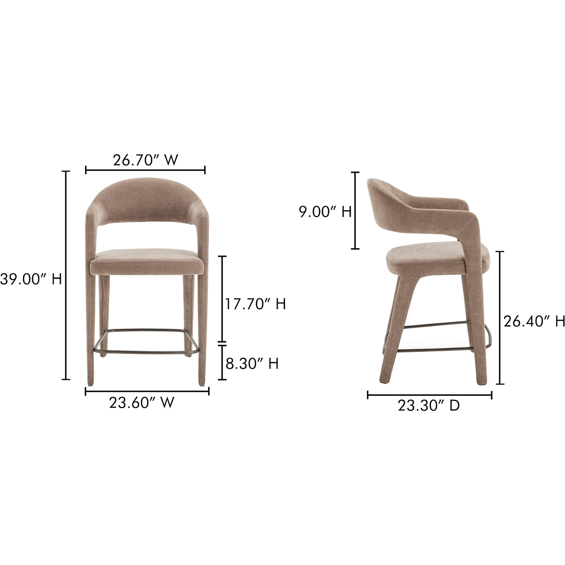 Martens Counter Stool by Moe's Home Collection. Made from unique in a transitional style.