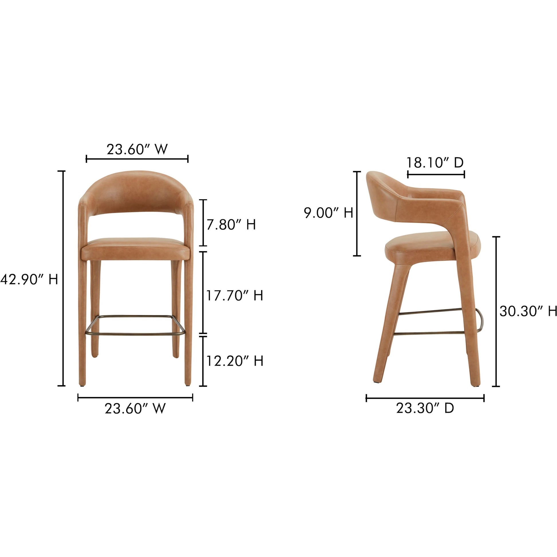 Martens Bar Stool by Moe's Home Collection. Made from unique in a transitional style.