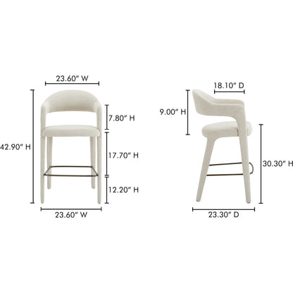 Martens Bar Stool by Moe's Home Collection. Made from unique in a transitional style.