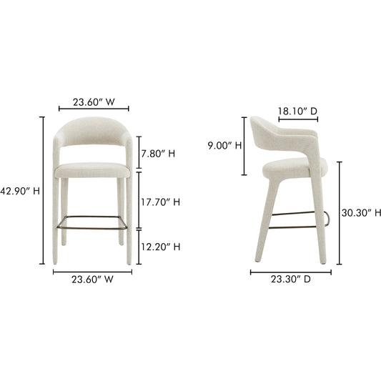 Martens Bar Stool by Moe's Home Collection. Made from unique in a unique style.