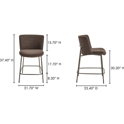 Early Counter Stool by Moe's Home Collection. Made from upholstery: 100% polyester, metal frame, foam, plywood in a transitional style.