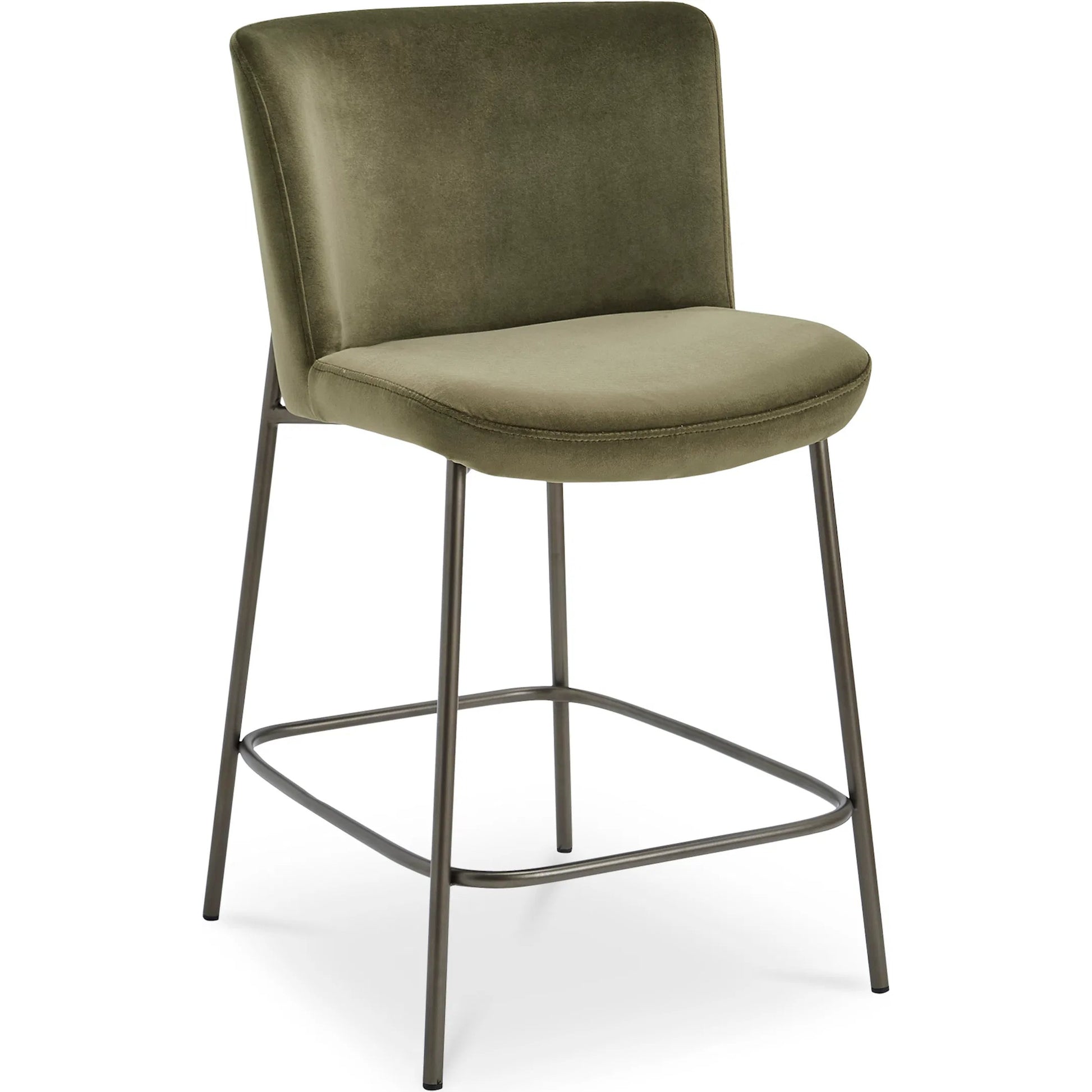 Early Counter Stool by Moe's Home Collection. Made from upholstery: 100% polyester, metal frame, foam, plywood in a transitional style.