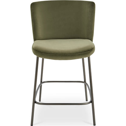 Early Counter Stool by Moe's Home Collection. Made from upholstery: 100% polyester, metal frame, foam, plywood in a transitional style.