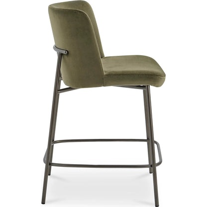 Early Counter Stool by Moe's Home Collection. Made from upholstery: 100% polyester, metal frame, foam, plywood in a transitional style.