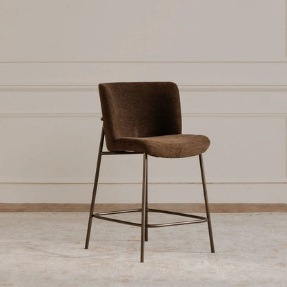 Early Bar Stool by Moe's Home Collection. Made from upholstery: 100% polyester, metal frame, foam, plywood in a transitional style.