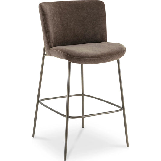 Early Bar Stool by Moe's Home Collection. Made from upholstery: 100% polyester, metal frame, foam, plywood in a unique style.