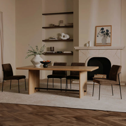 Danny Dining Chair (Set of 2) by Moe's Home Collection. Made from 100% polyester, iron frame, foam, plywood in a transitional style.