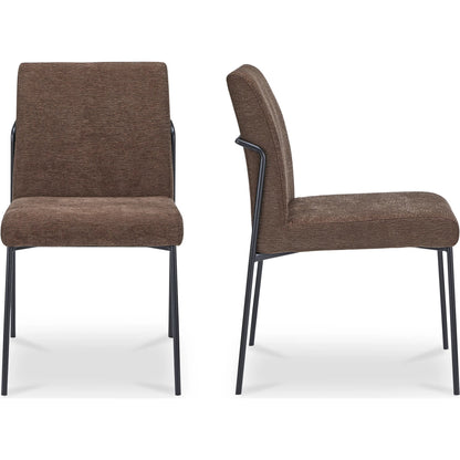 Danny Dining Chair (Set of 2) by Moe's Home Collection. Made from 100% polyester, iron frame, foam, plywood in a transitional style.