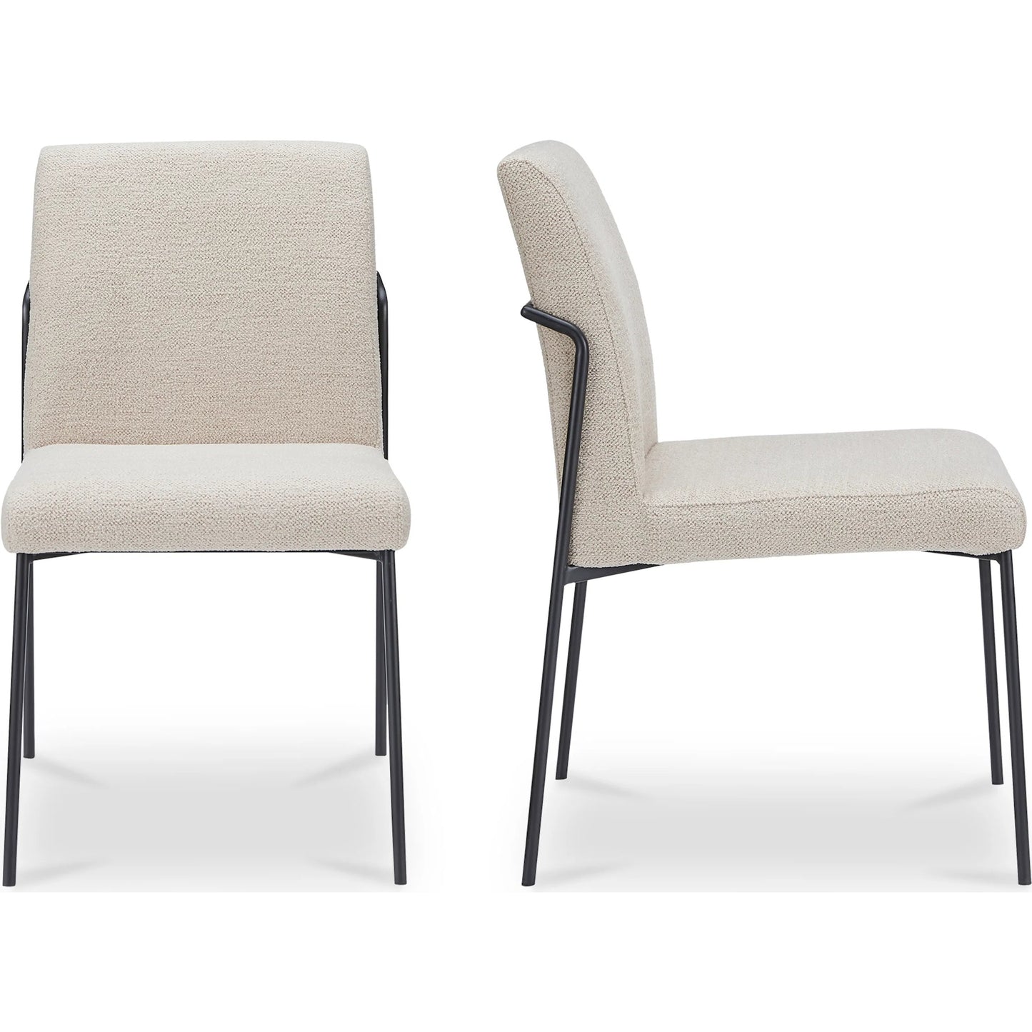 013 SI-2441349 | Additional Silo | Danny Dining Chair (Set of 2) by Moe's Home Collection. Made from 100% polyester, iron frame, foam, plywood in a transitional style.