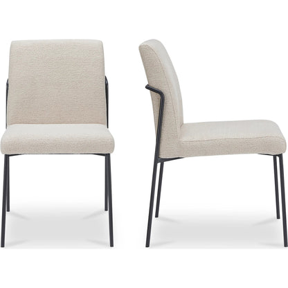 Danny Dining Chair (Set of 2) by Moe's Home Collection. Made from 100% polyester, iron frame, foam, plywood in a transitional style.