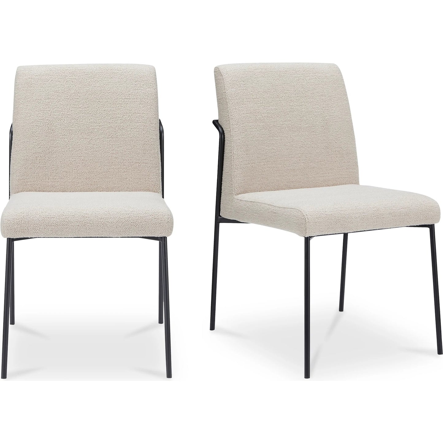 011 SI-2441349 | Primary Silo | Danny Dining Chair (Set of 2) by Moe's Home Collection. Made from 100% polyester, iron frame, foam, plywood in a transitional style.