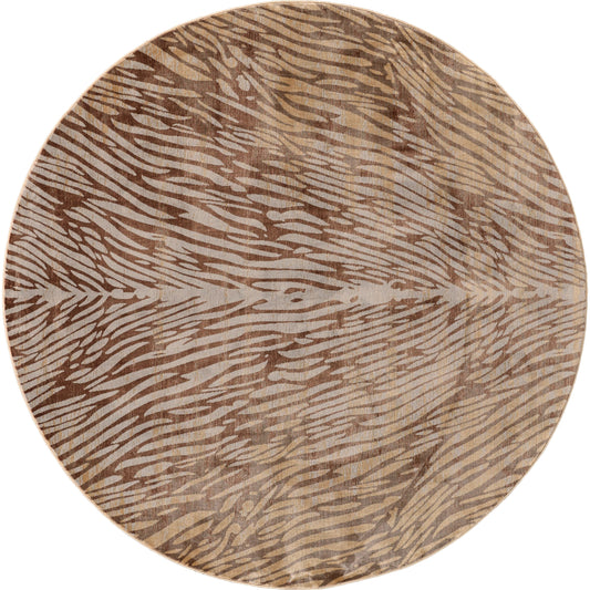 Cannes Transitional Animal Print Rug - 3689F by Feizy in brown, tan. Made from polypropylene, polyester in a unique style.