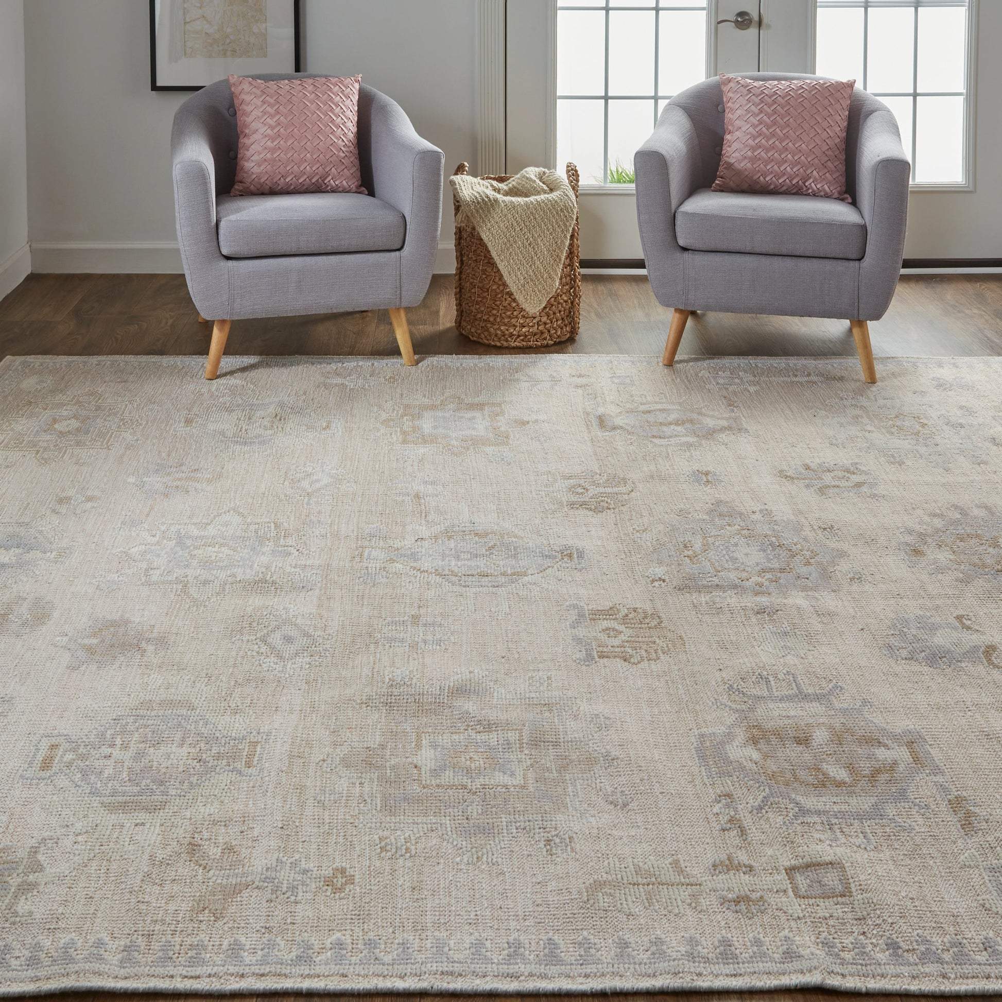 Wendover Transitional Oriental Rug - 6858F by Feizy in tan, brown. Made from pet in a unique style.