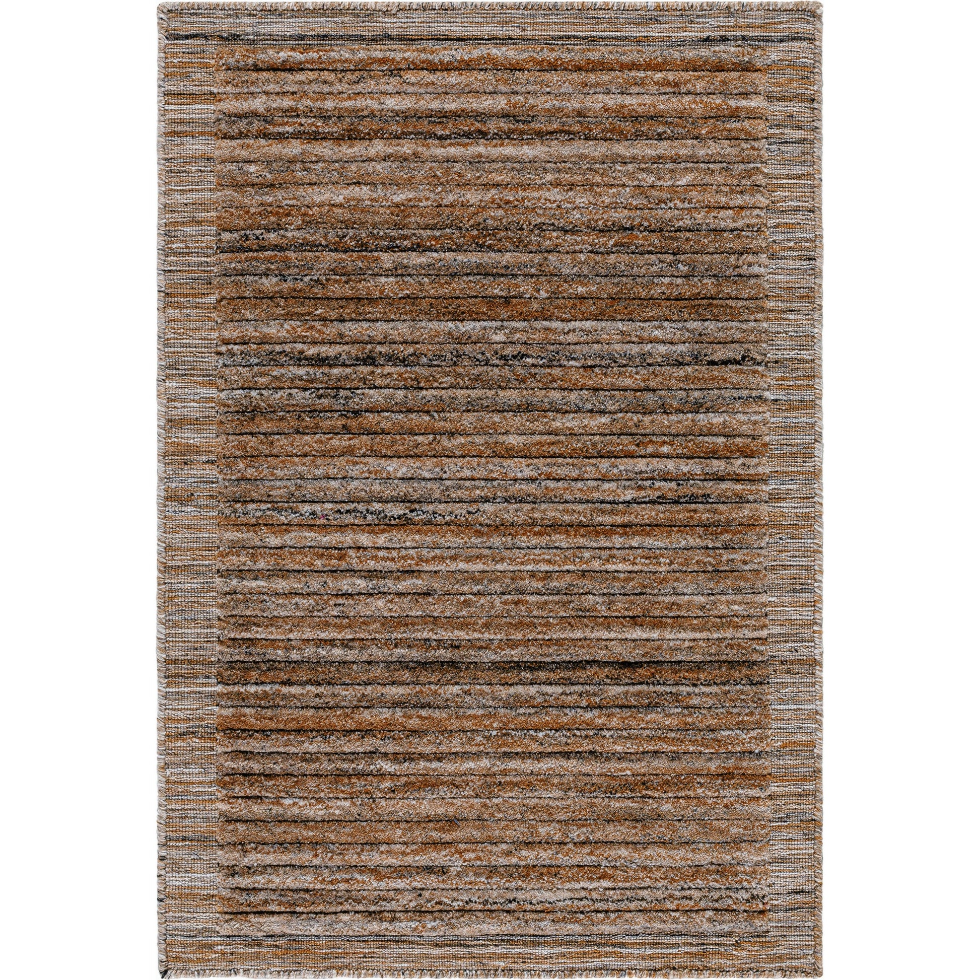 Yasmin Rug - 13840 by Surya in taupe, charcoal, slate, umber, ash. Made from recycled pet yarn in a unique style.