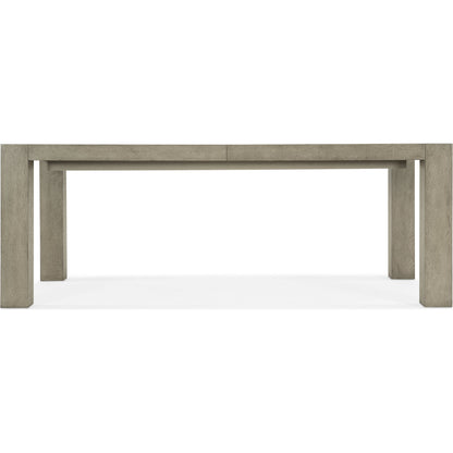Linville Falls North Fork Dining Table by Hooker Furniture in mink. Made from oak veneers in a modern style.
