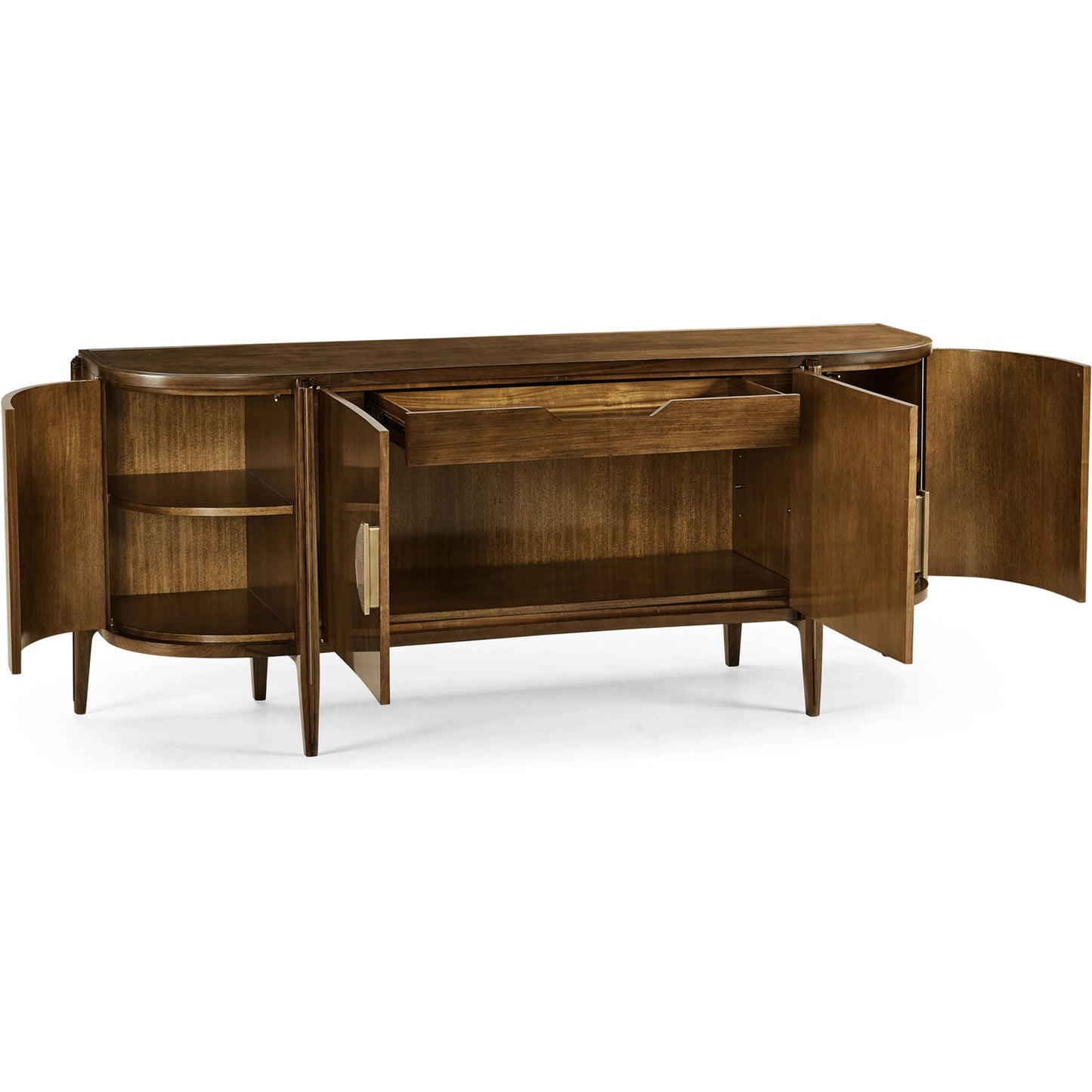003 SI-1991100 | Additional Silo | Toulouse Sideboard by Jonathan Charles in walnut. Made from walnut quarter figured veneer in a modern style.