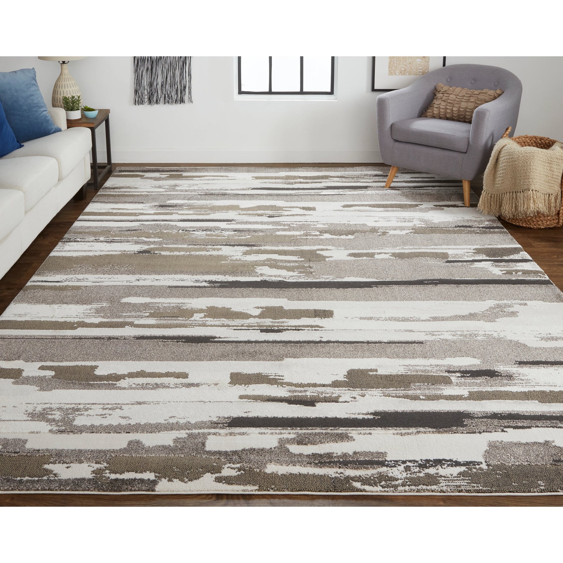 Vancouver Transitional Rug - 39FEF by Feizy. Made from 74% polypropylene frieze, 26% high bulk polyester in a unique style.