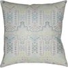 Dark Green, Lime, White, Taupe, Light Gray / 18" x 18"