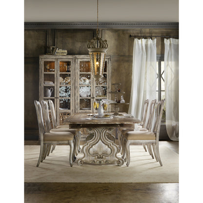 Chatelet Splatback Arm Chair (Set of 2) by Hooker Furniture in beige. Made from fabric in a traditional style.