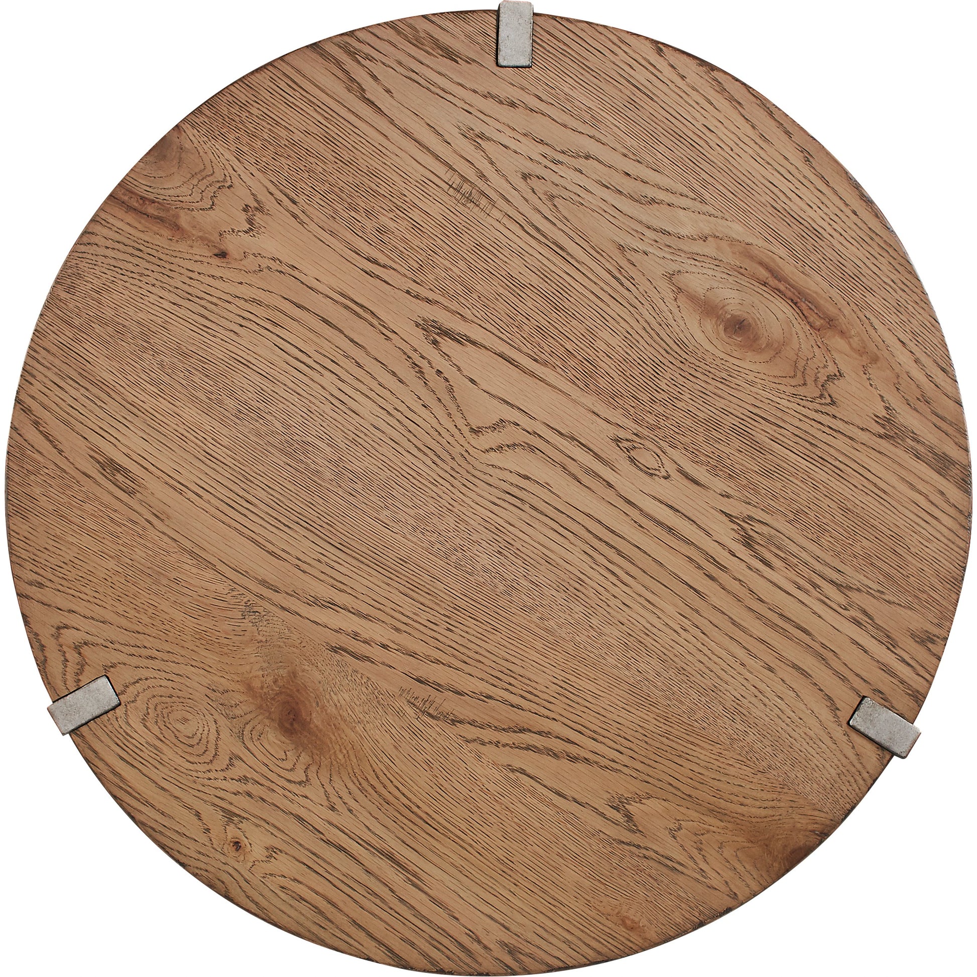 Passage End Table by A.R.T. Furniture in natural oak, vintage pewter. Made from ash solids, knotty oak veneers, metal in a modern style.