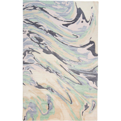 Dryden Transitional Rug - 8790F by Feizy in blue, gray, taupe. Made from viscose, wool in a unique style.