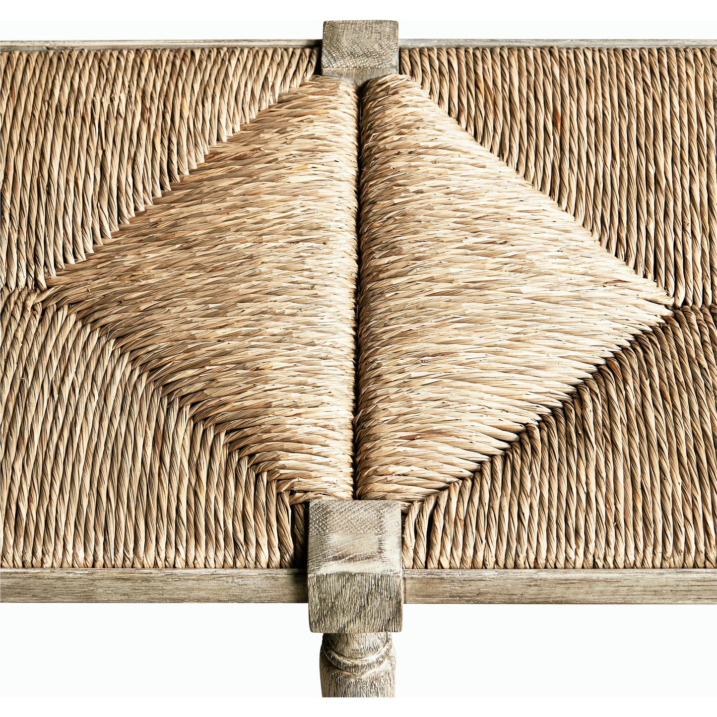 006 SR-846574 | Closeup | William Yeoward Bodiam Grey Oak Bench by Jonathan Charles in greyed oak. Made from oak in a cottage & farmhouse style.