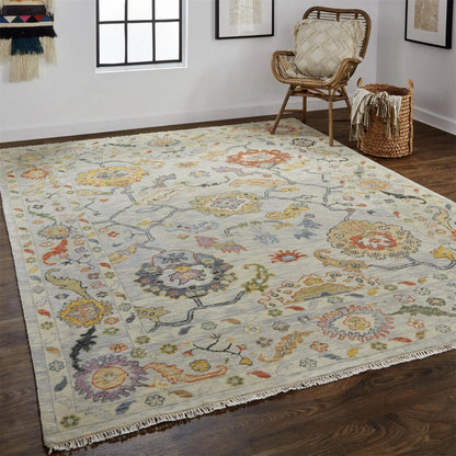 Karina Traditional Persian Rug - 6793F by Feizy in gray, yellow, red. Made from wool in a unique style.