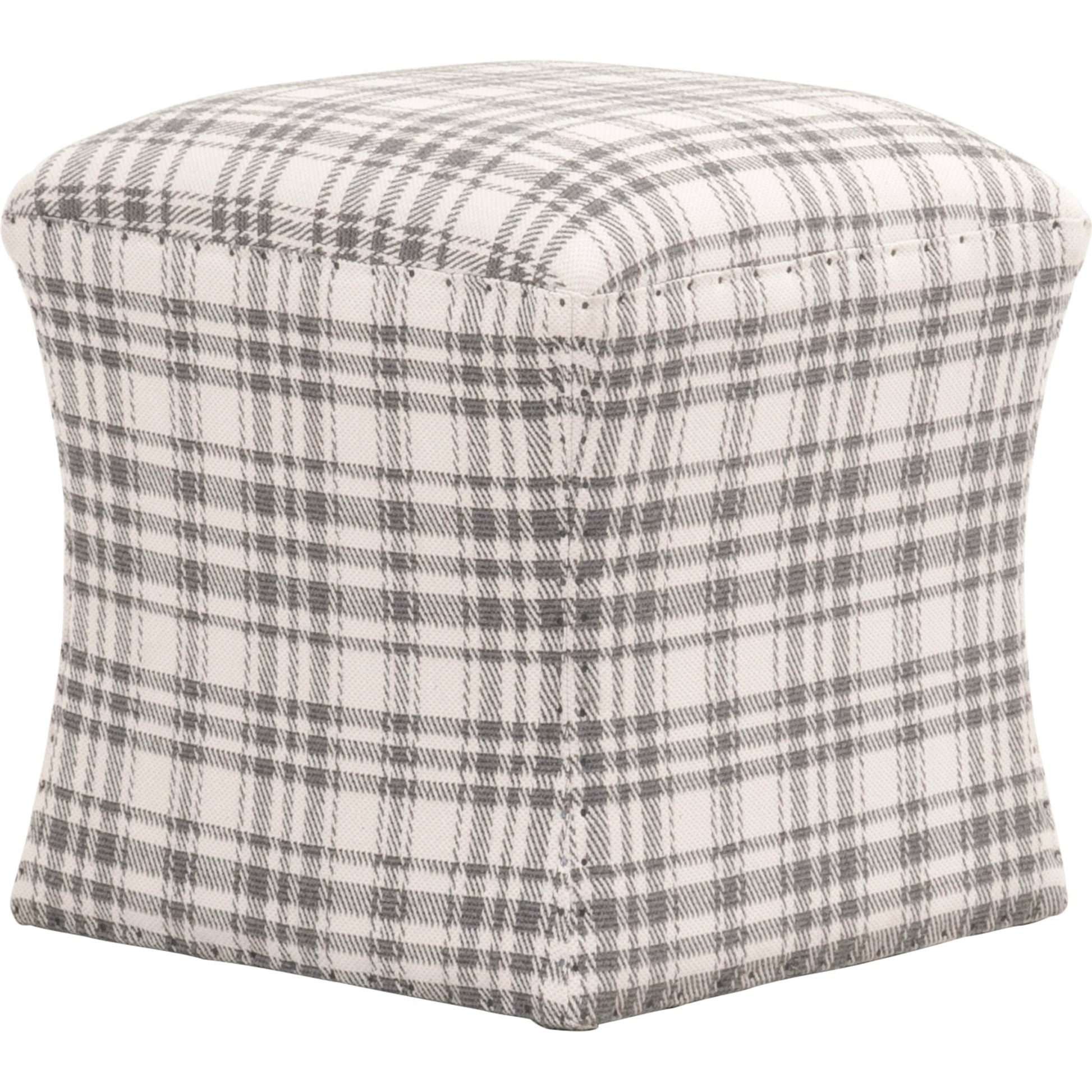 York Ottoman by Essentials For Living in bisque and bisque french linen. Made from 100% french linen in a traditional style.
