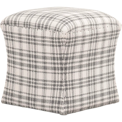 York Ottoman by Essentials For Living in bisque and bisque french linen. Made from 100% french linen in a traditional style.