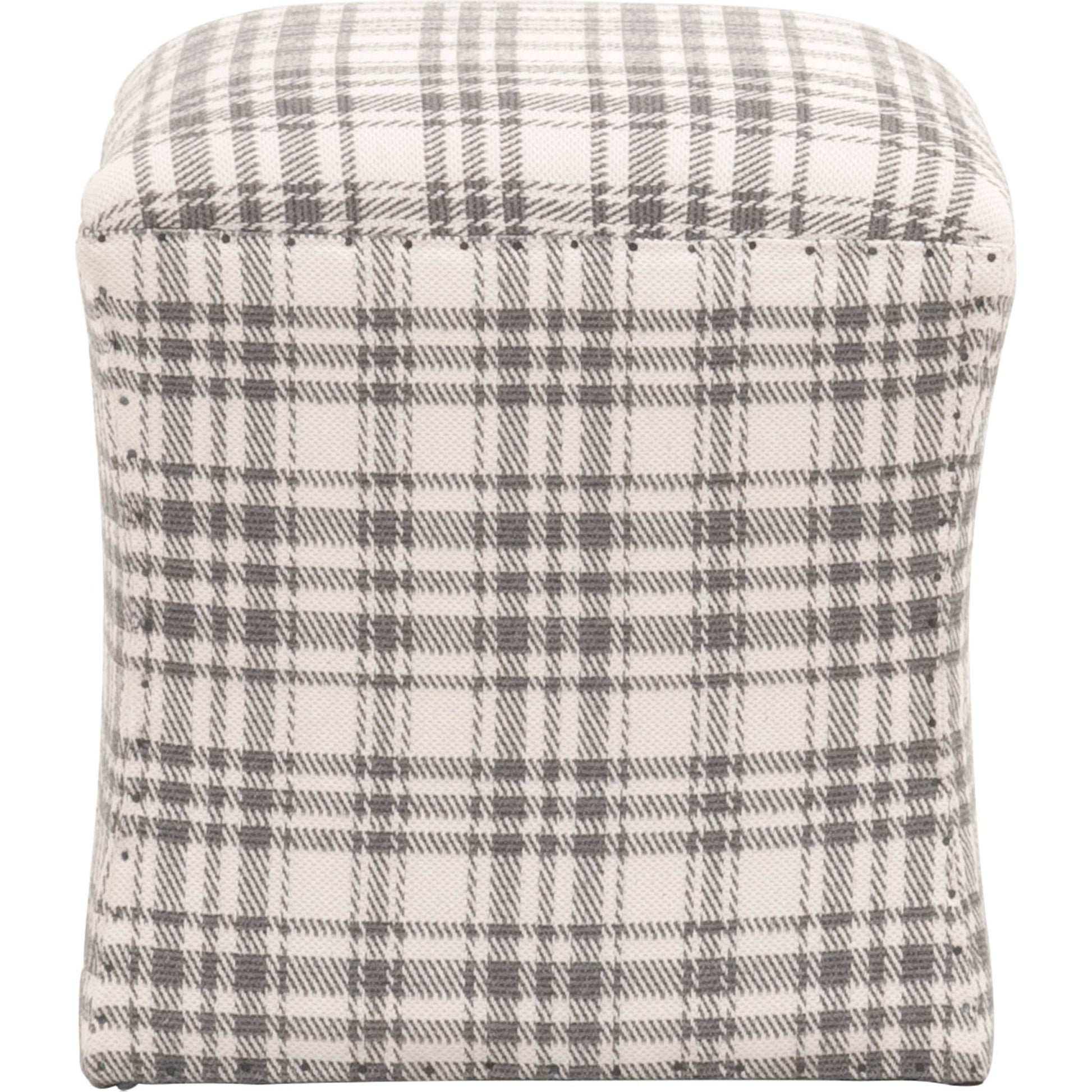 York Ottoman by Essentials For Living in bisque and bisque french linen. Made from 100% french linen in a traditional style.