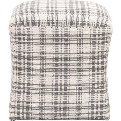 York Ottoman by Essentials For Living in bisque and bisque french linen. Made from 100% french linen in a traditional style.