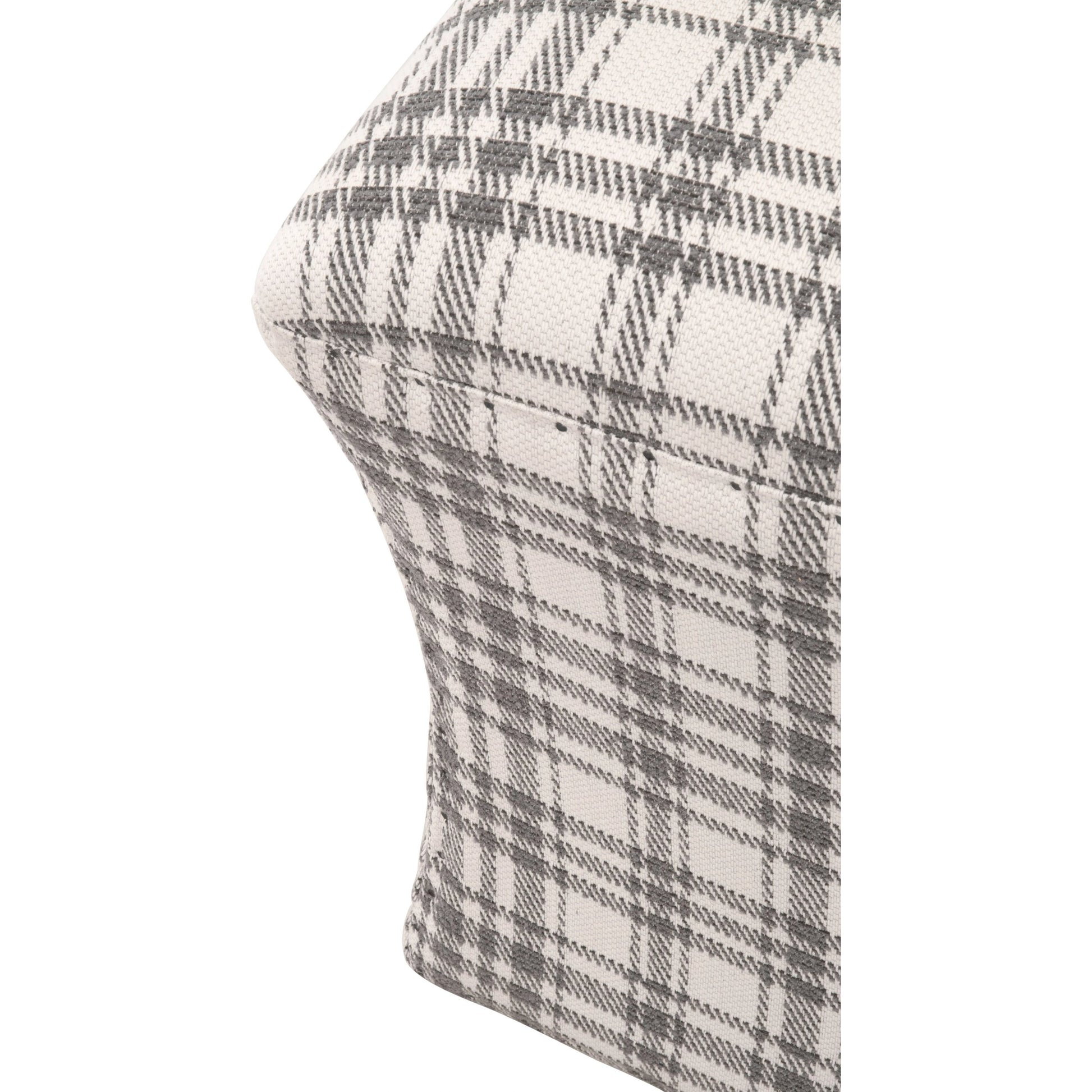 York Ottoman by Essentials For Living in bisque and bisque french linen. Made from 100% french linen in a traditional style.