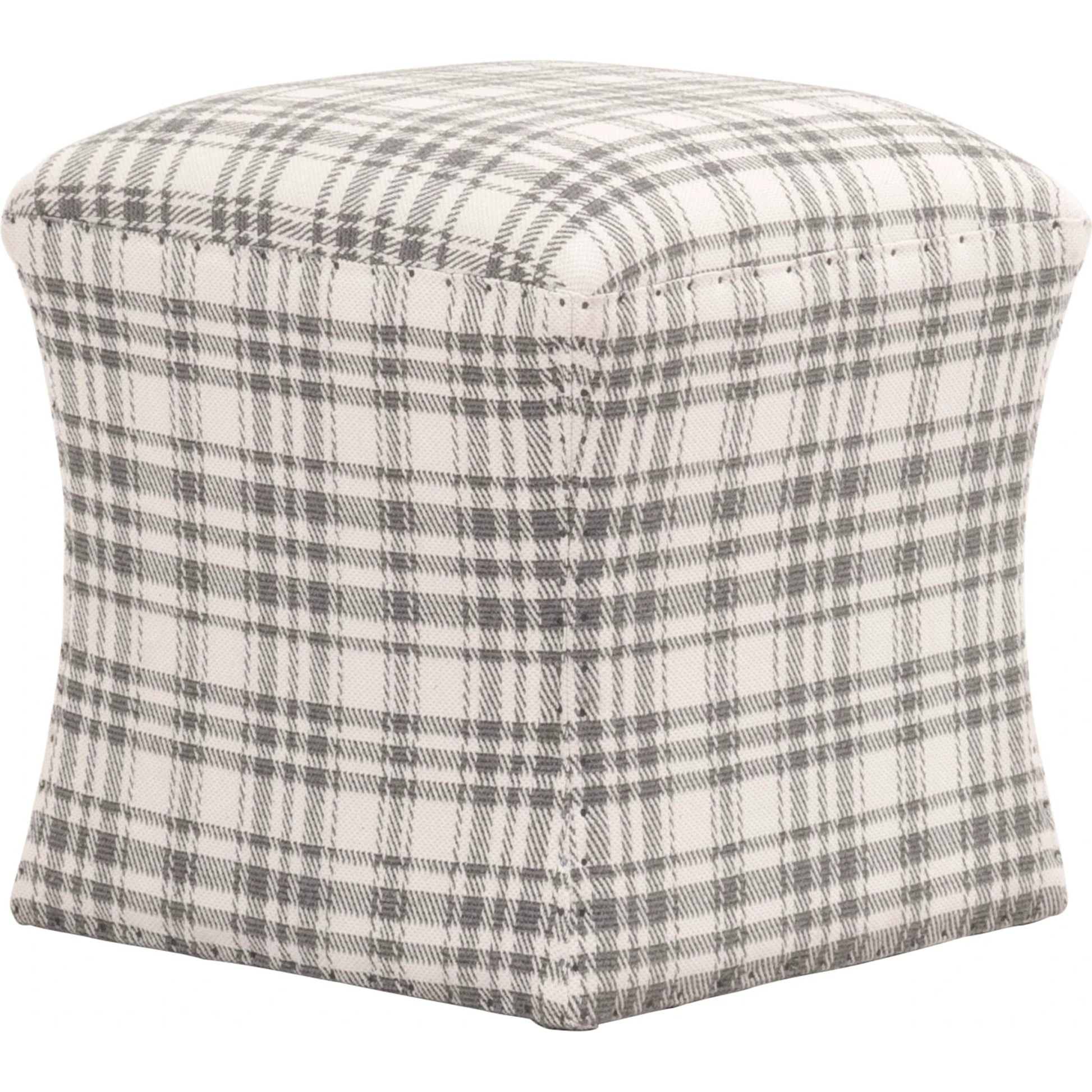 York Ottoman by Essentials For Living in bisque and bisque french linen. Made from 100% french linen in a traditional style.