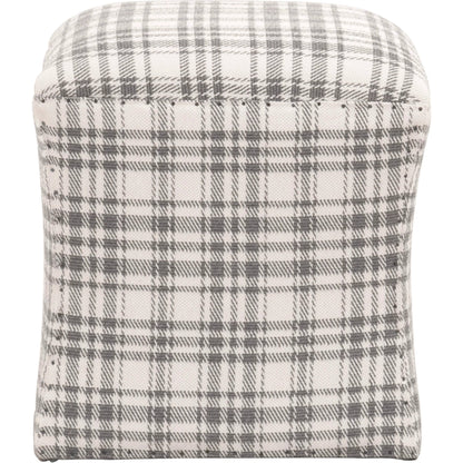 York Ottoman by Essentials For Living in bisque and bisque french linen. Made from 100% french linen in a traditional style.