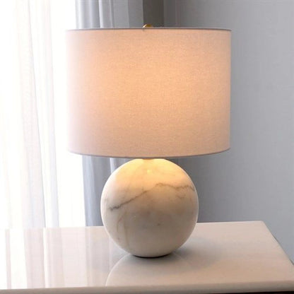 Marble Sphere Lamp by Global Views. Made from marble in a modern style.