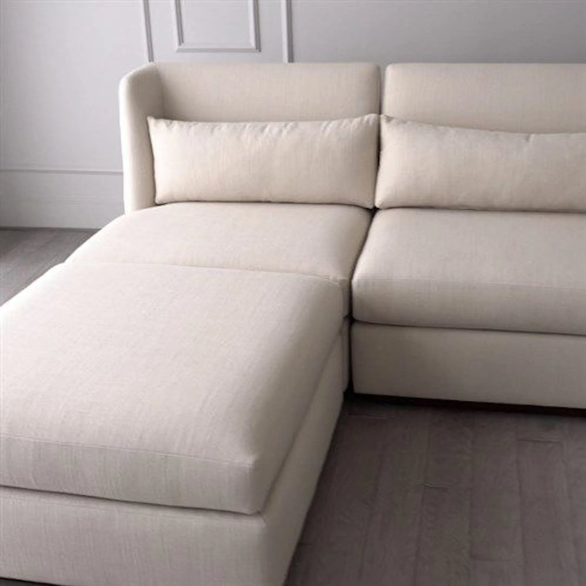 Alder Sectional Arm Chair by Global Views. Made from 7, 8 furniture grade hardwood, plywood mix kiln dried wood in a modern style.