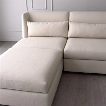 Alder Sectional Arm Chair by Global Views. Made from 7, 8 furniture grade hardwood, plywood mix kiln dried wood in a modern style.