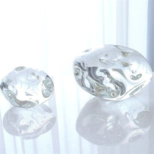 Dimple Paperweight by Global Views. Made from glass in a modern style.