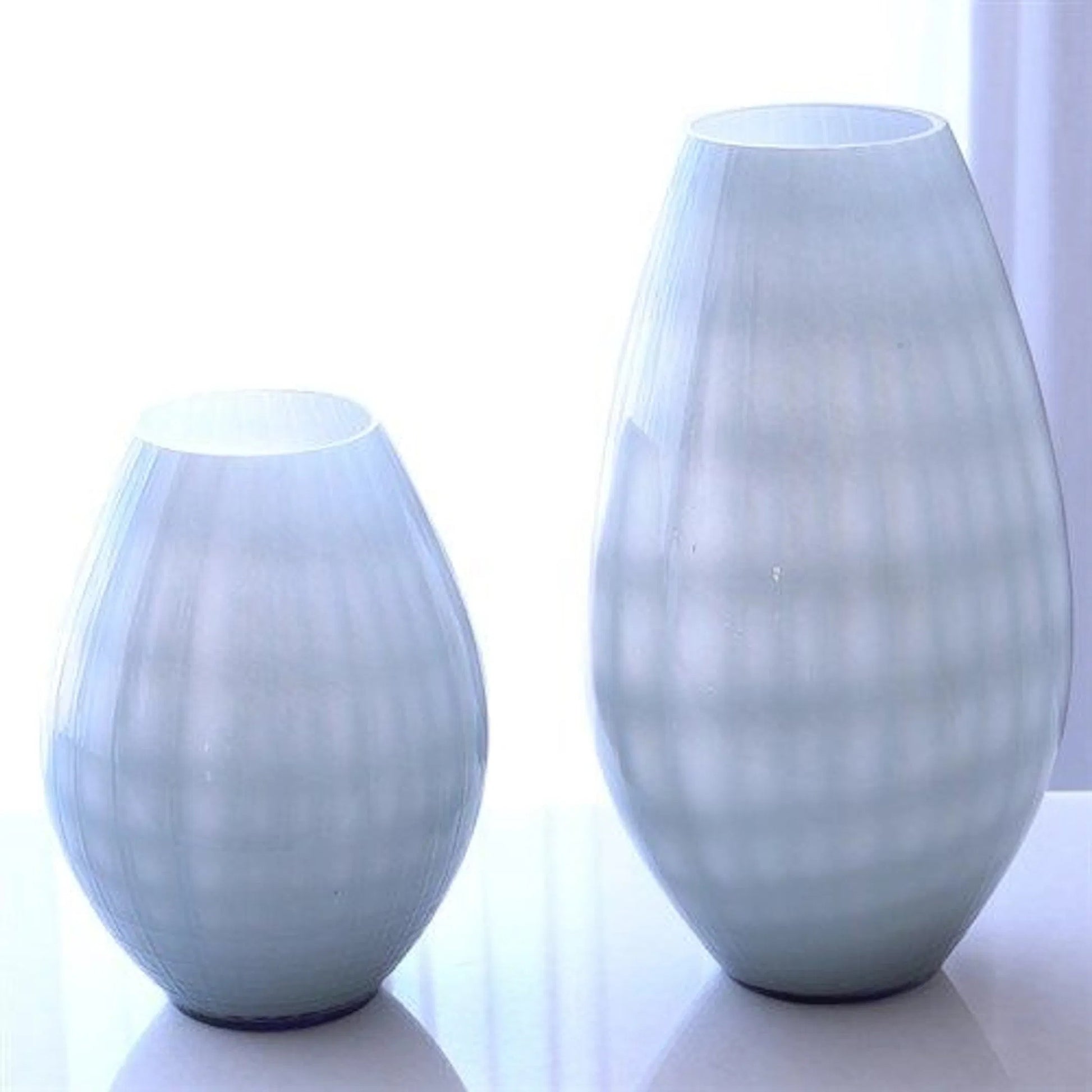 Cased Glass Grid Large Vase by Global Views in blue. Made from unique in a modern style.