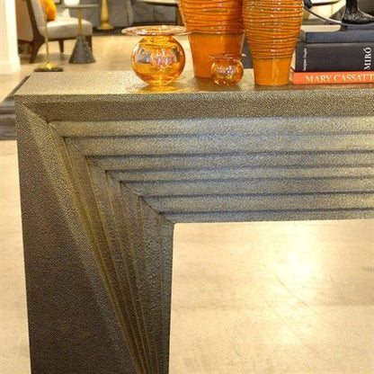Deco Console by Global Views. Made from mdf, metal in a modern style.