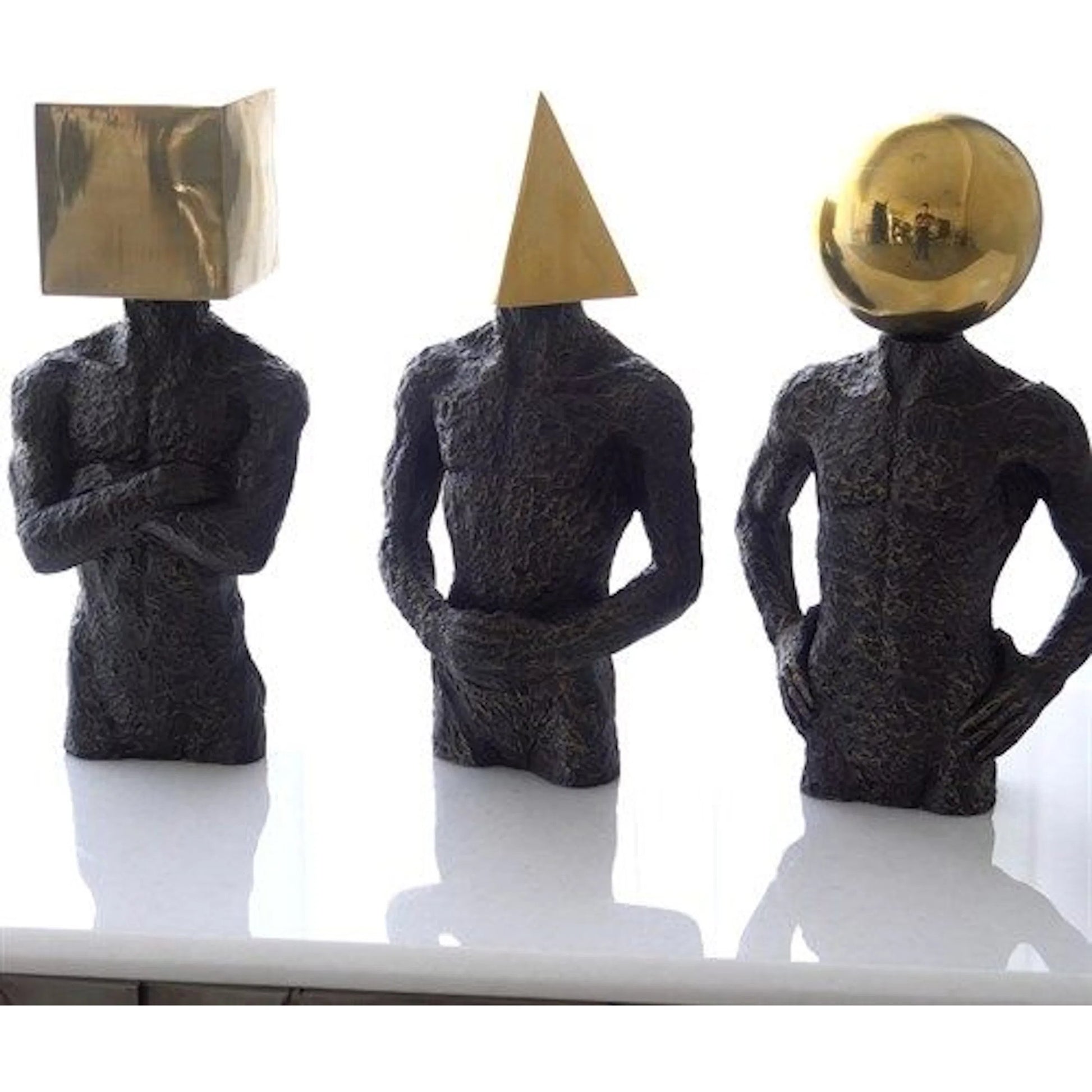 Sphere Hero by Global Views in bronze. Made from iron, cast iron, brass in a eclectic & global style.