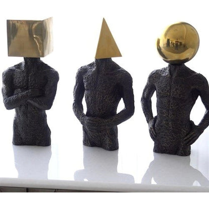 Sphere Hero by Global Views in bronze. Made from iron, cast iron, brass in a eclectic & global style.